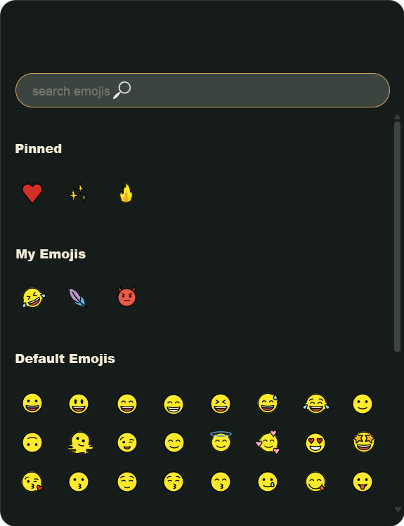 Custom emojis